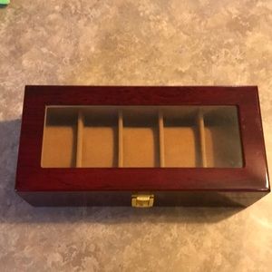 Five Watch Wood Display Box